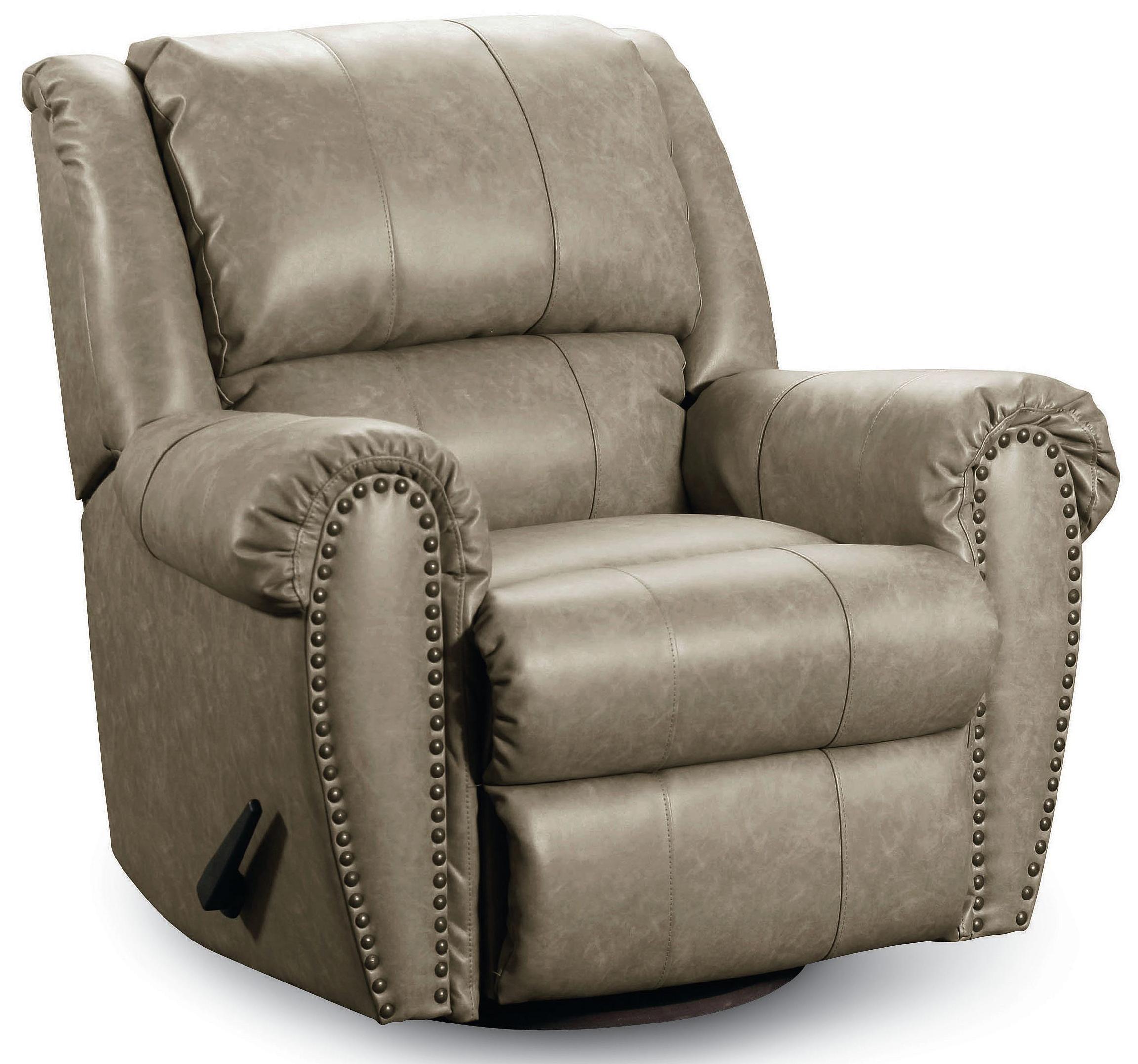 Lane Summerlin Traditional Rocker Recliner with Nail Head Trim Accents
